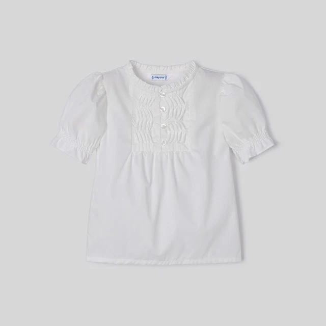 Ivory Poplin Top - Image 3