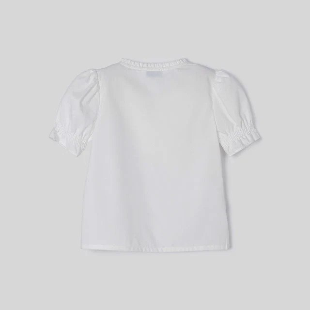 Ivory Poplin Top - Image 4