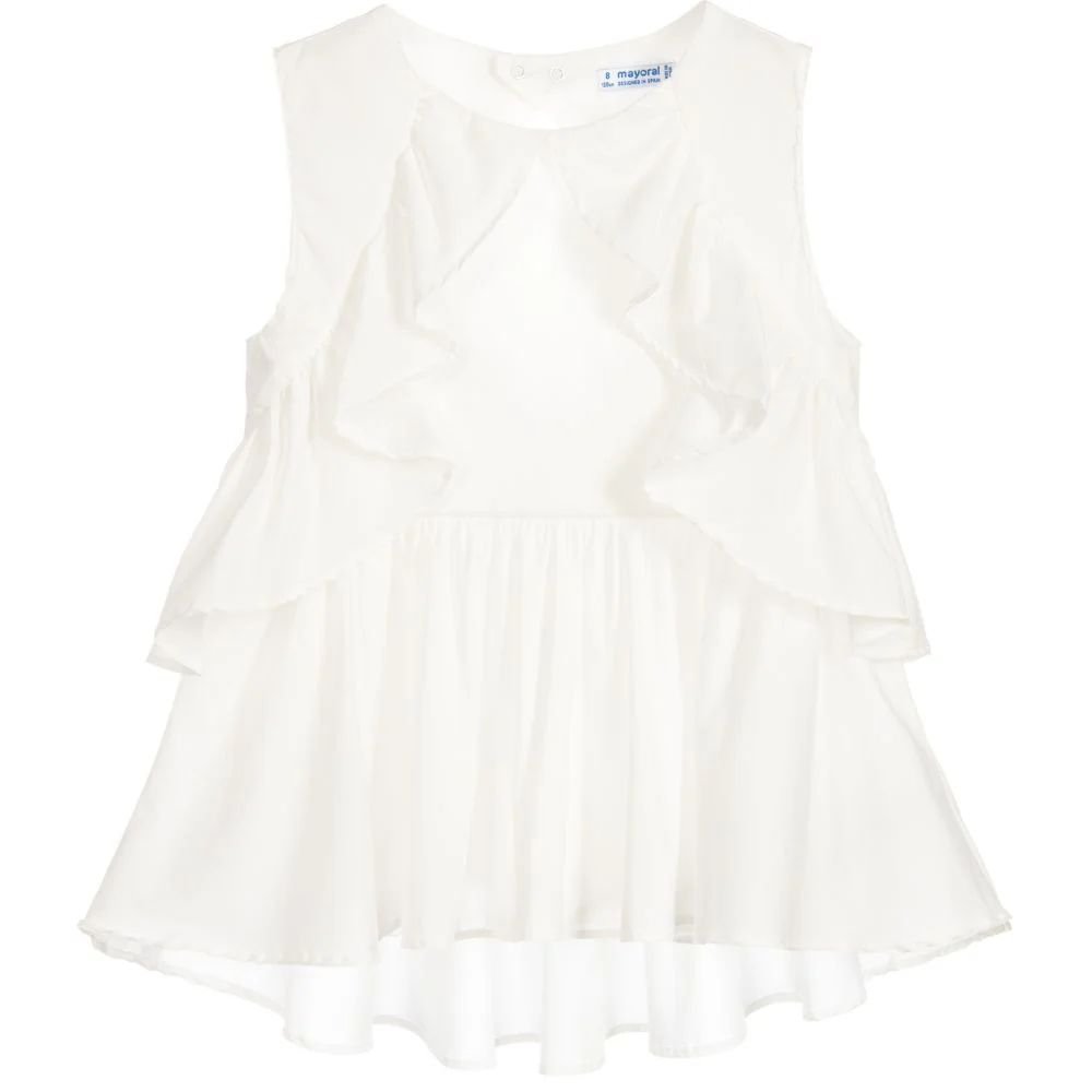 Ivory Ruffle Top