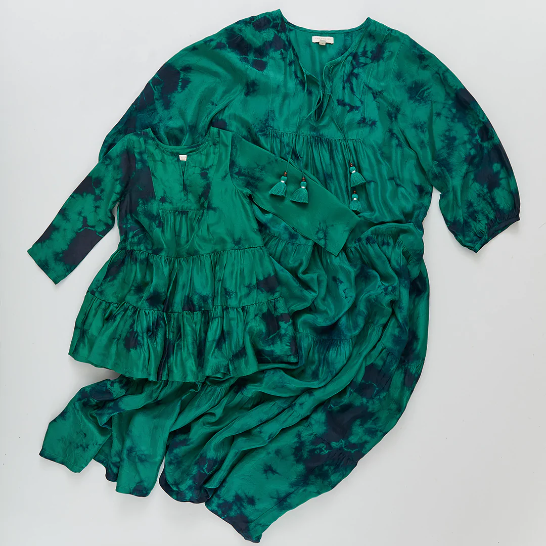 Jade Silk Penelope Dress - Image 4