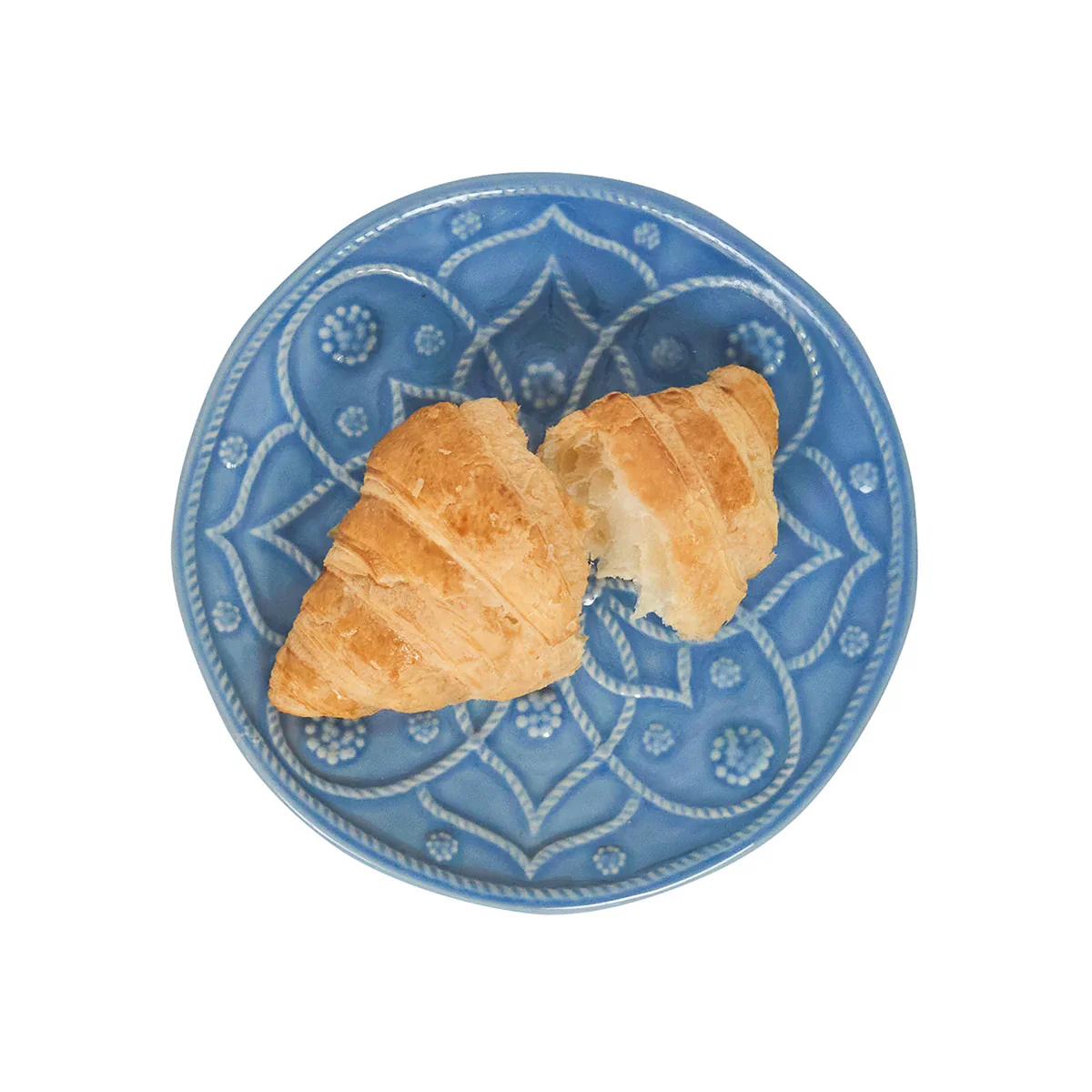 Jardins du Monde Side/Cocktail Plate Assorted Set/4 - Chambray - Image 3