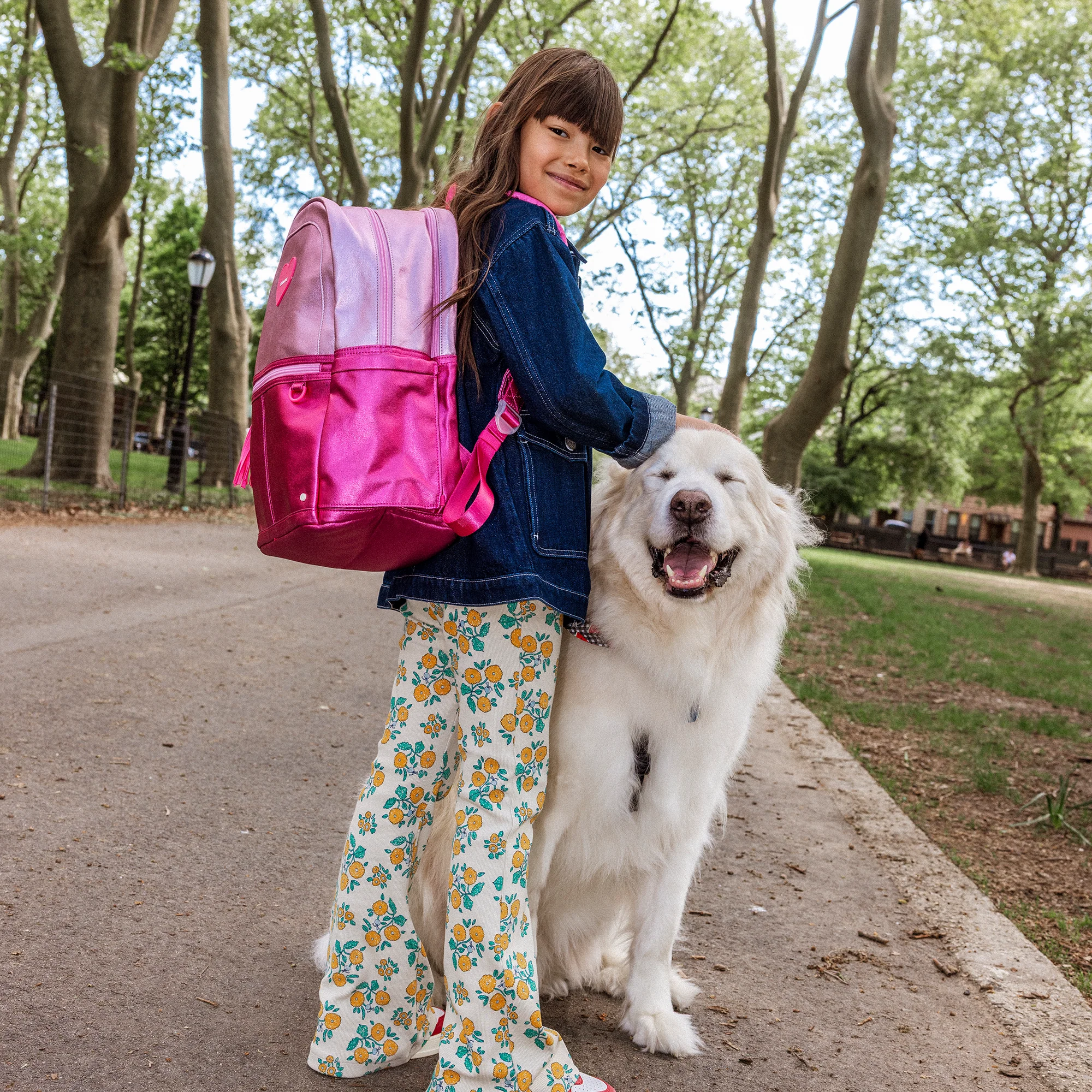 Kane Double Pocket Backpack | Pink/Hot Pink - Image 6