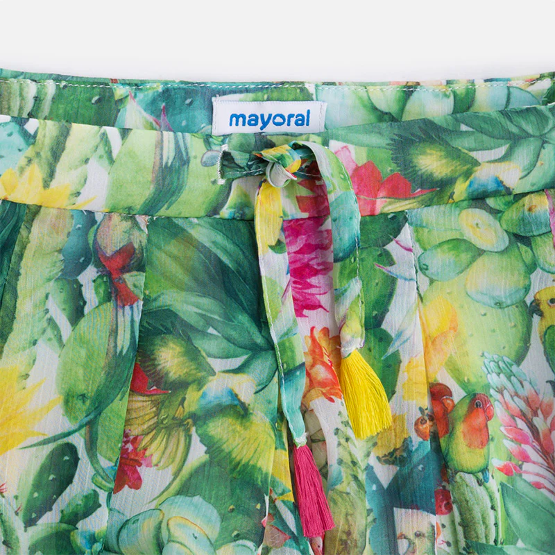 Kiwi Cactus Floral Skort - Image 4