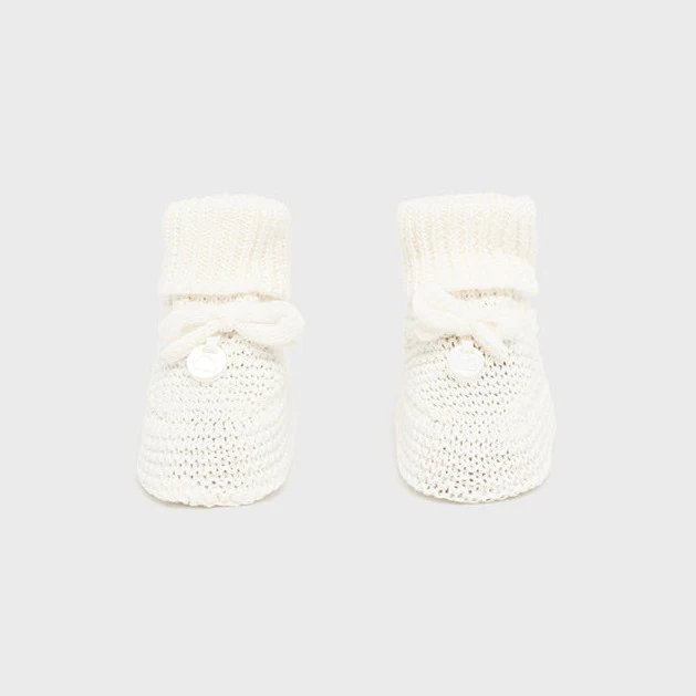 Knit Booties - Off White - Image 3
