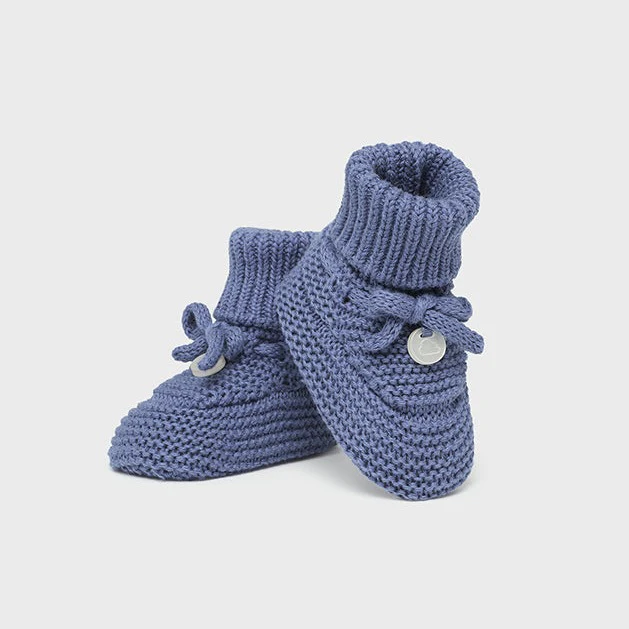 Knit Booties - Winter Blue - Image 3