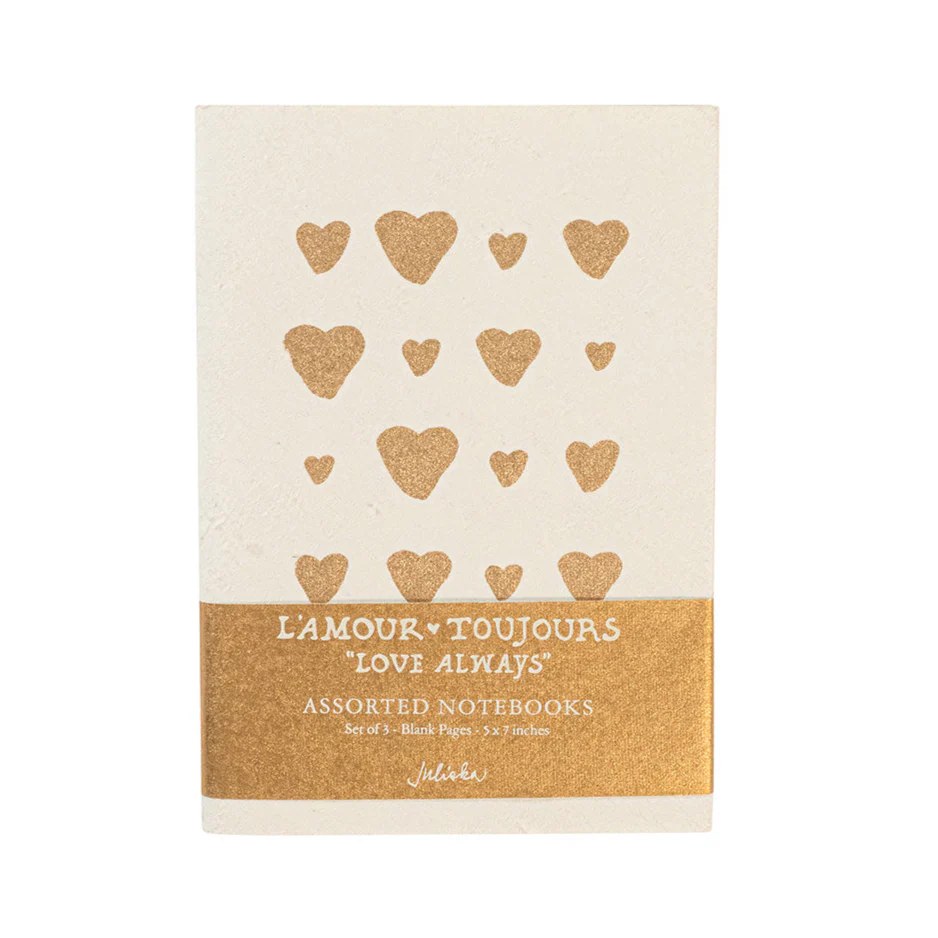 L'Amour Toujours Journal Assorted Set/3 - Gold - Image 5
