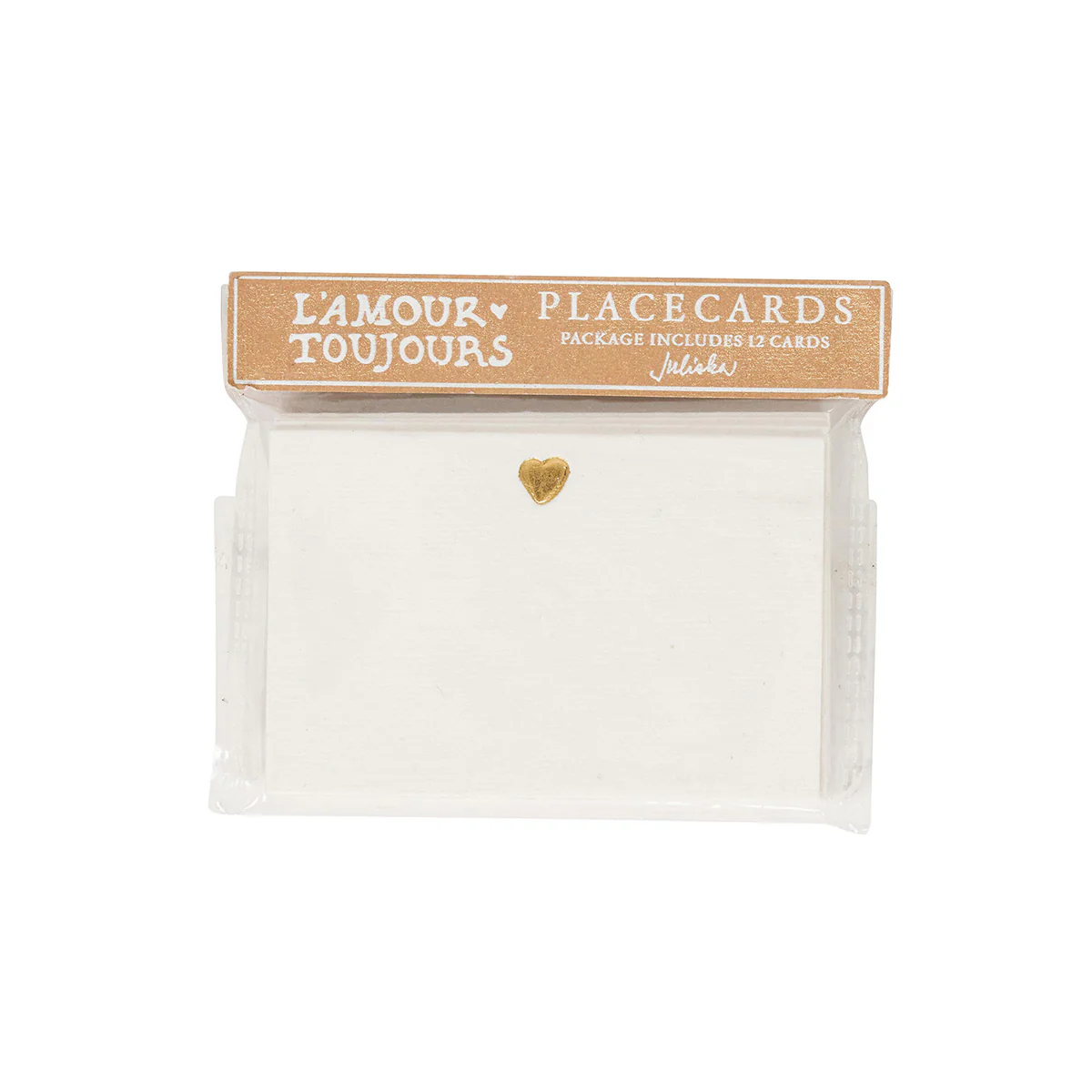 L'Amour Toujours Place Card Set/12 - Gold - Image 4