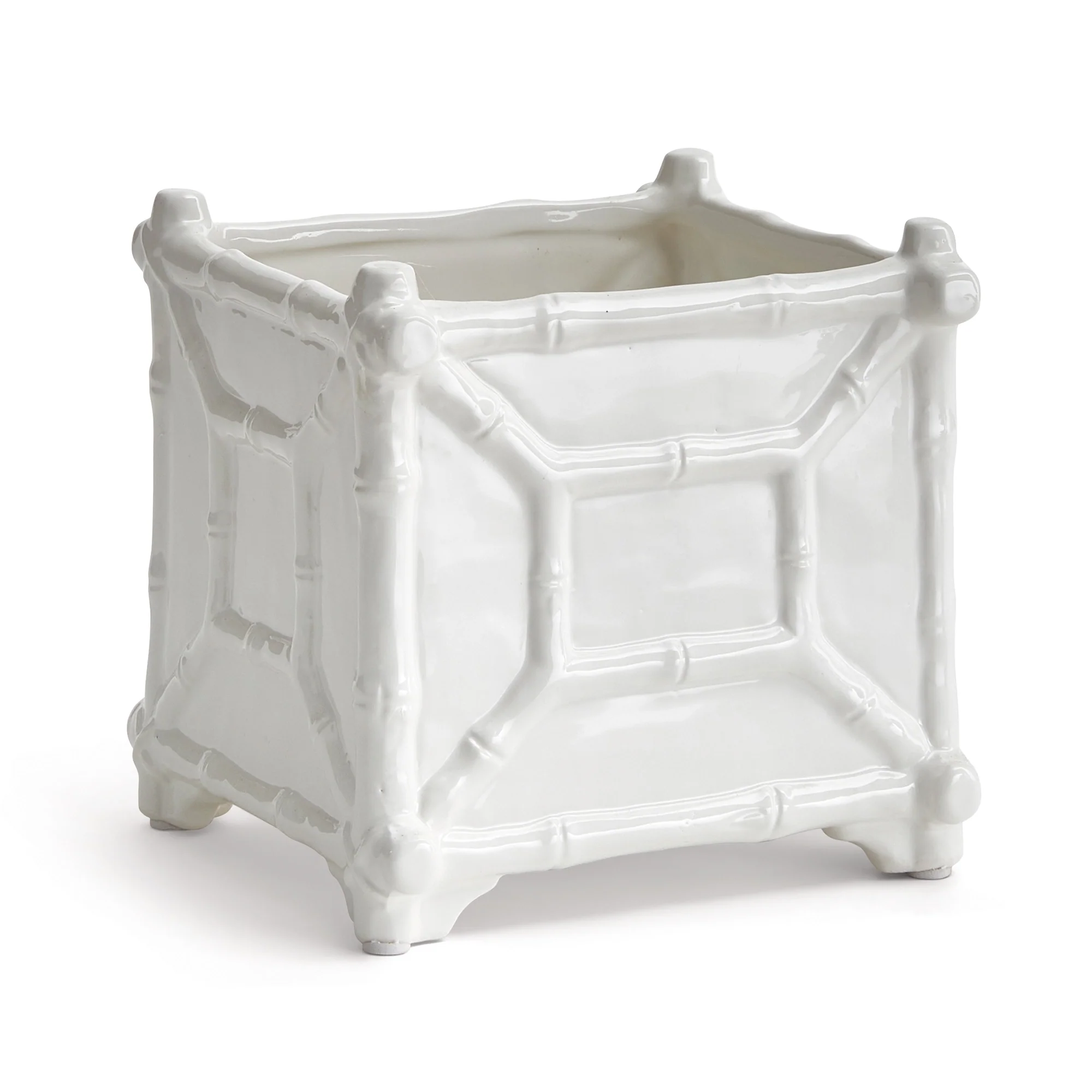 Large Chinoiserie Bamboo Cachepot - Image 2