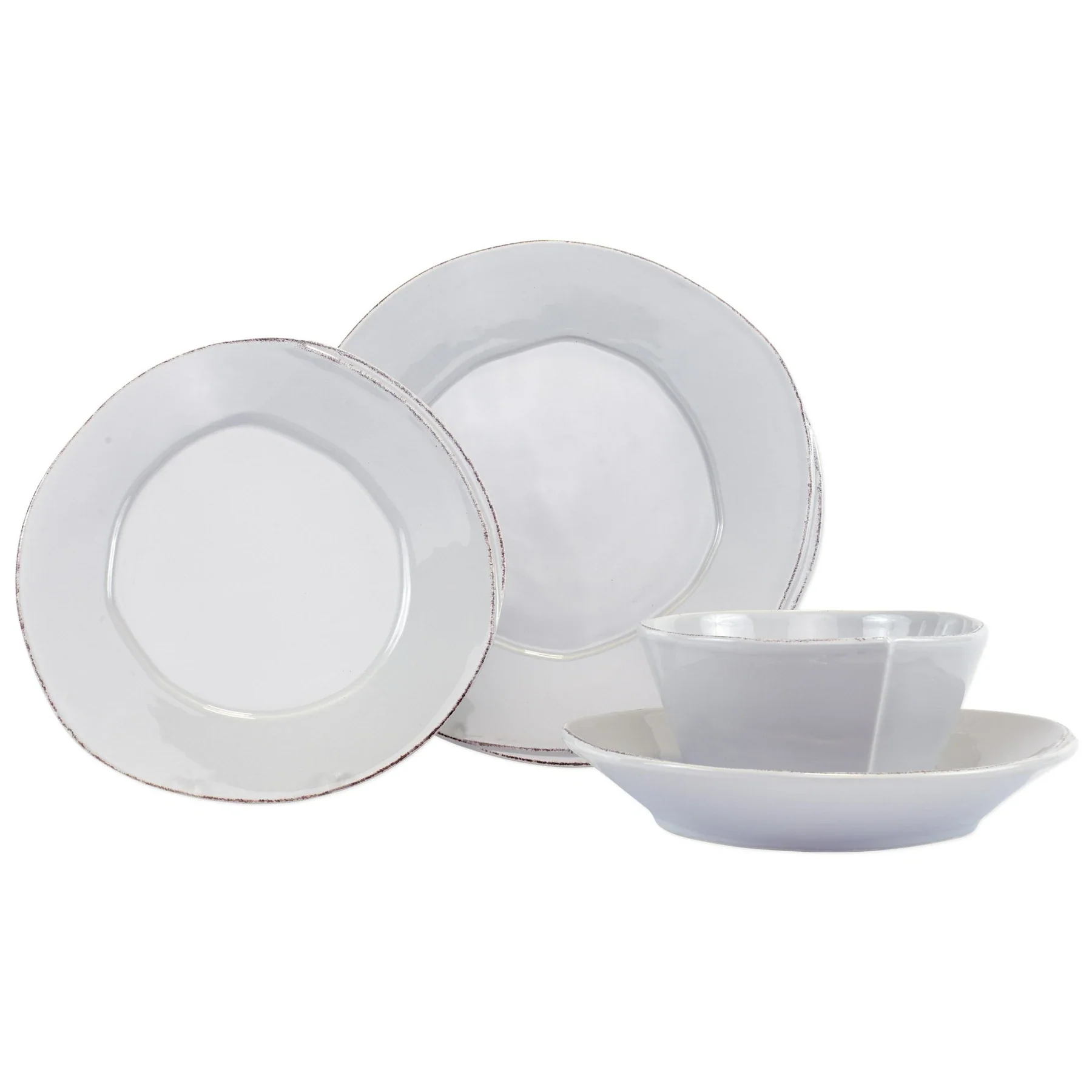 Lasta Light Grey Four-Piece Place Setting