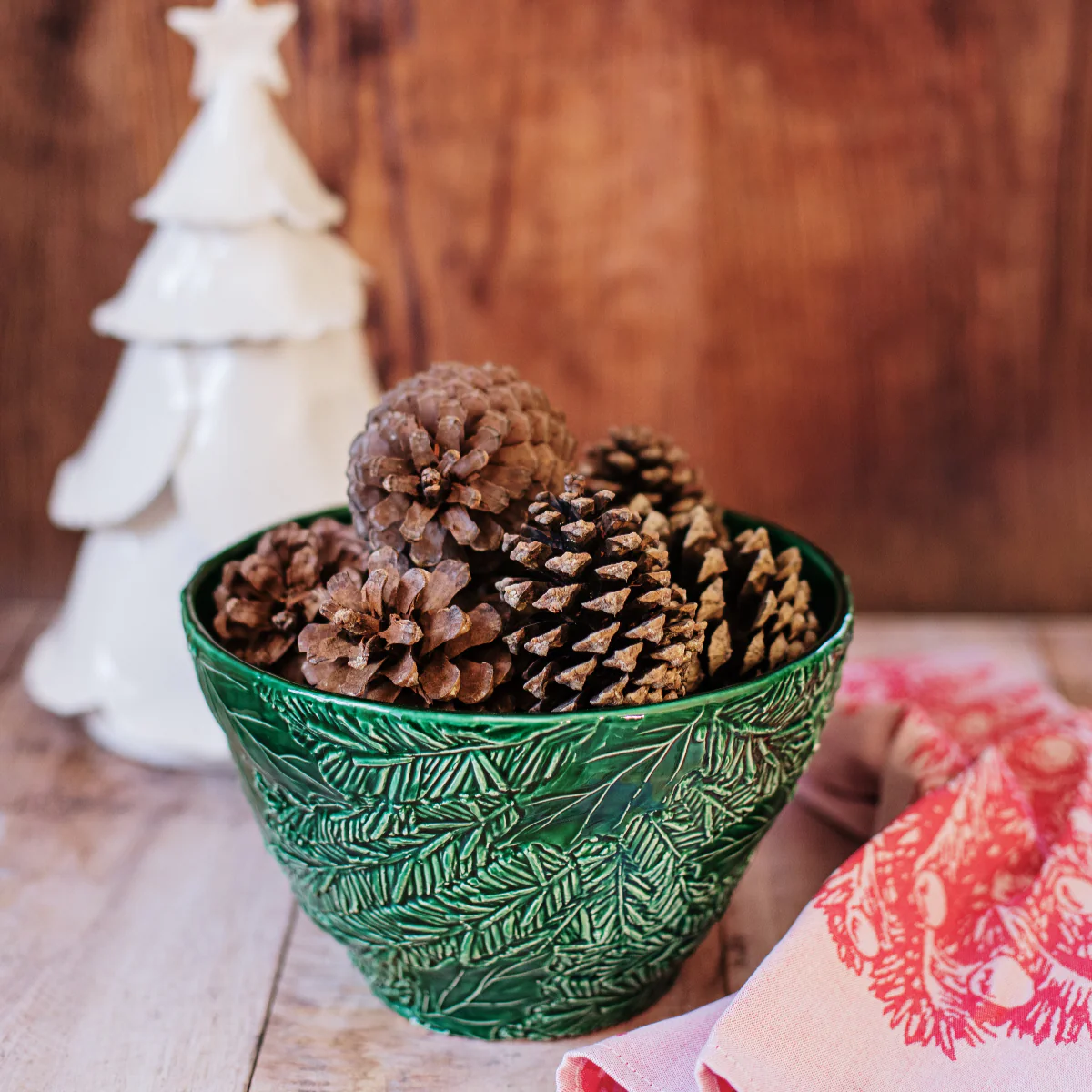 Lastra Holiday Green Figural Small Deep Bowl - Image 3