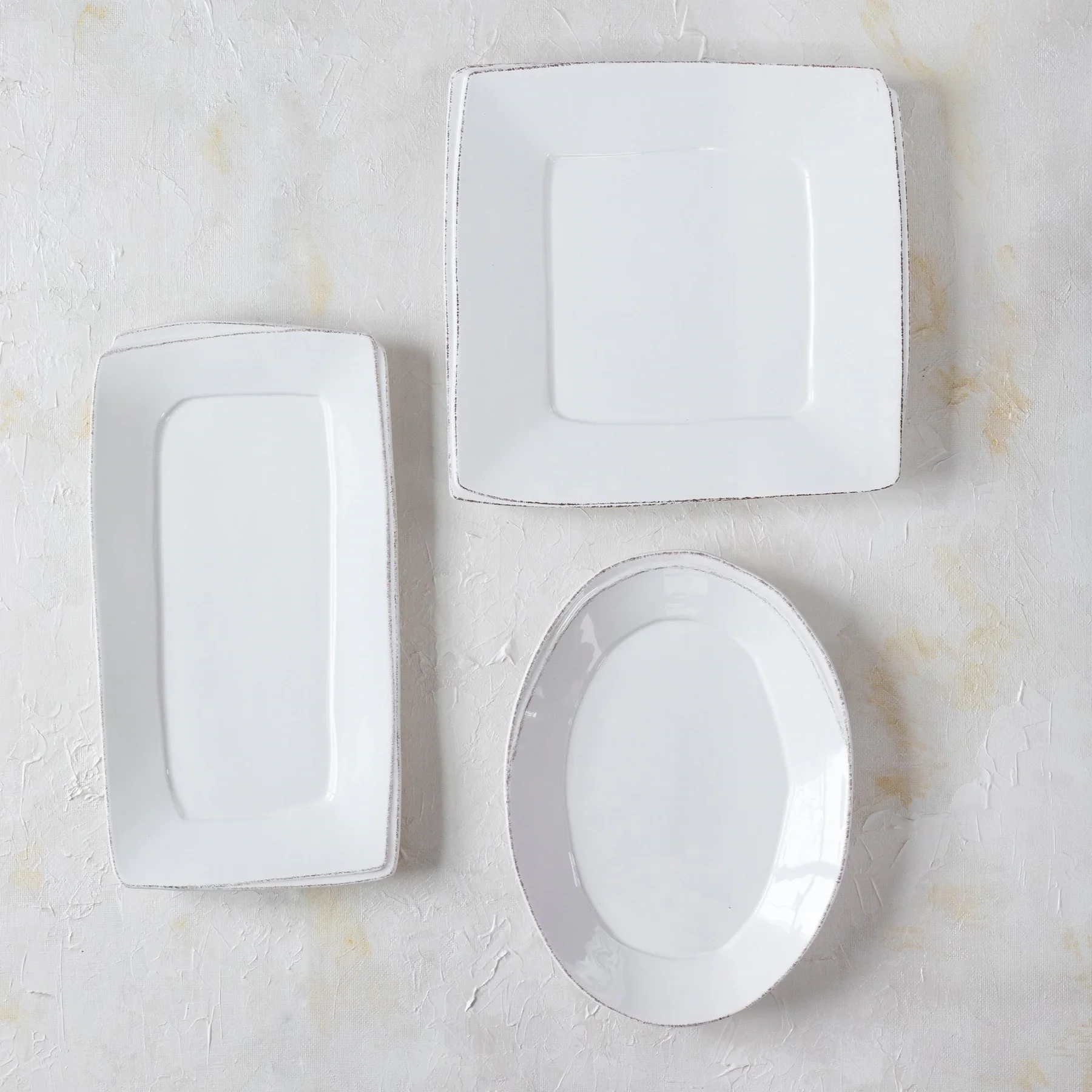 Lastra White 3-Piece Serveware Set - Image 2
