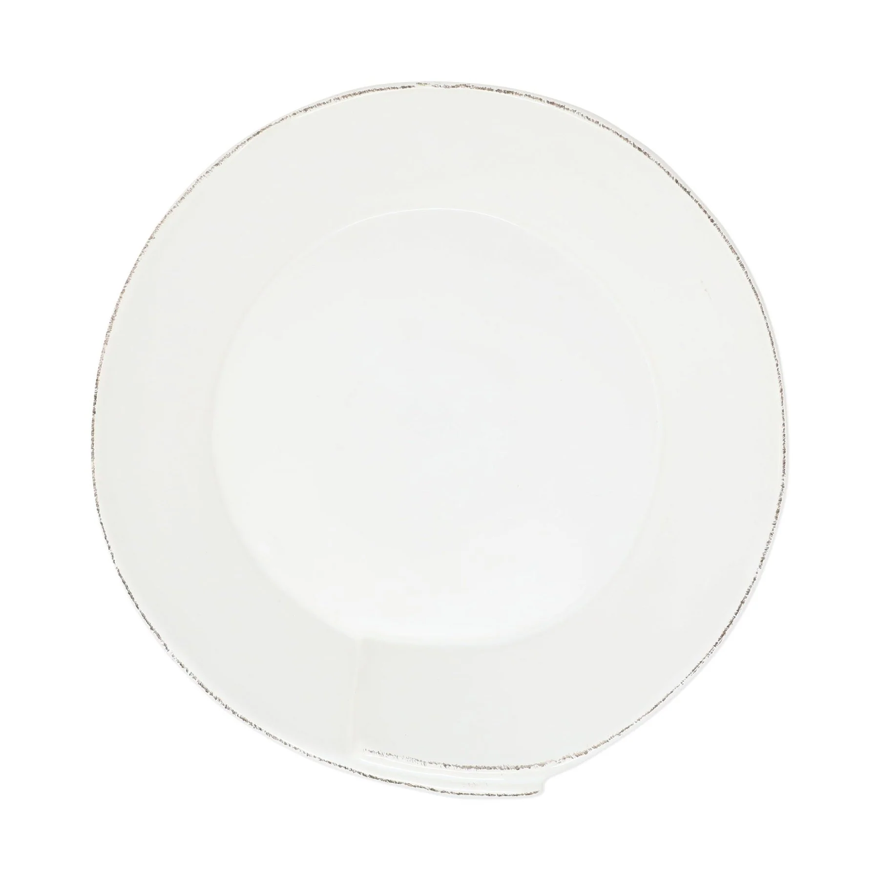 Lastra White Medium Shallow Serving Bowl - Image 2