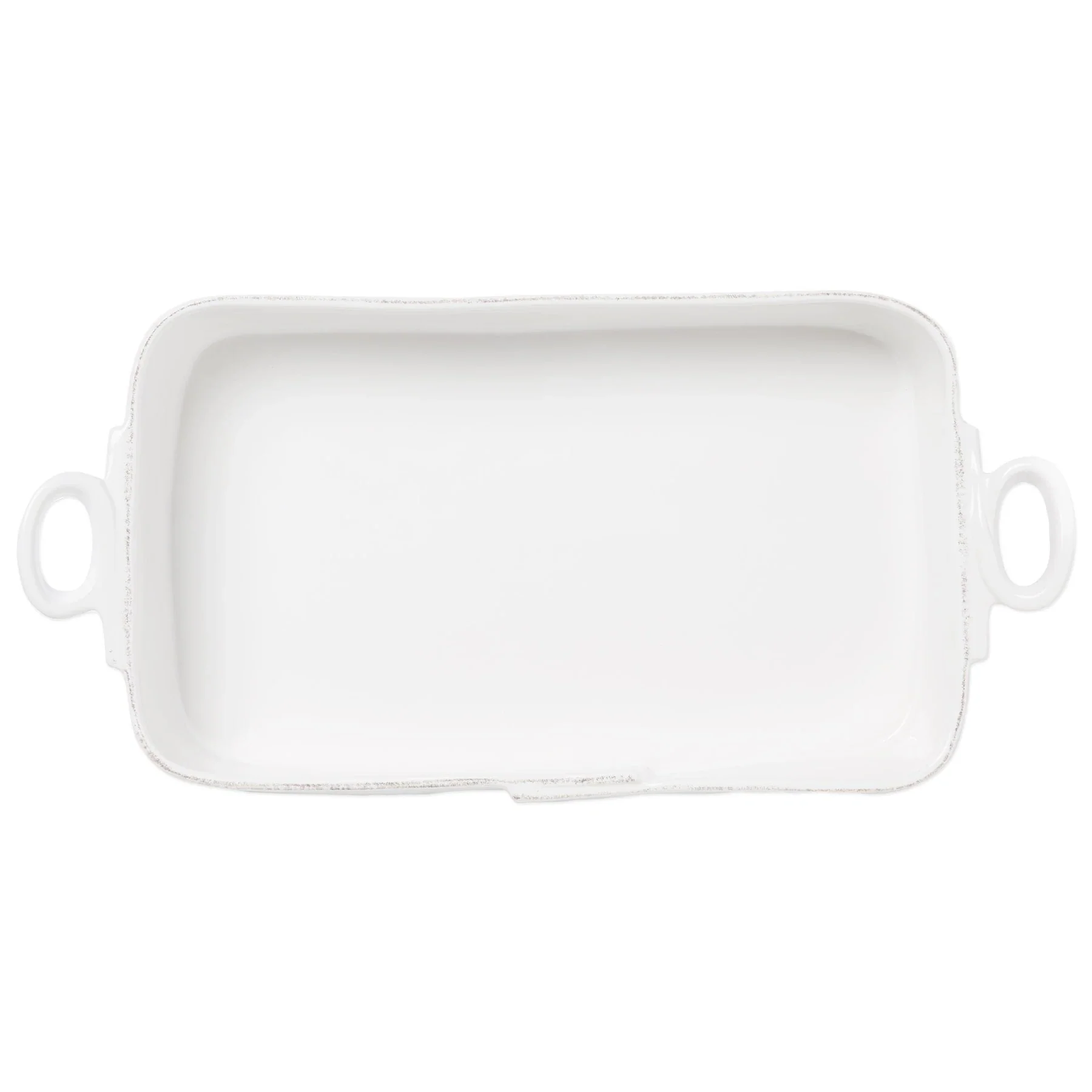 Lastra White Rectangular Baker - Image 2
