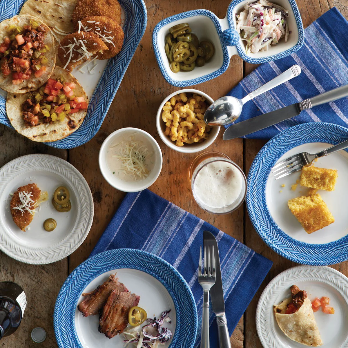 Le Panier Dessert/Salad Plate - Delft Blue - Image 4