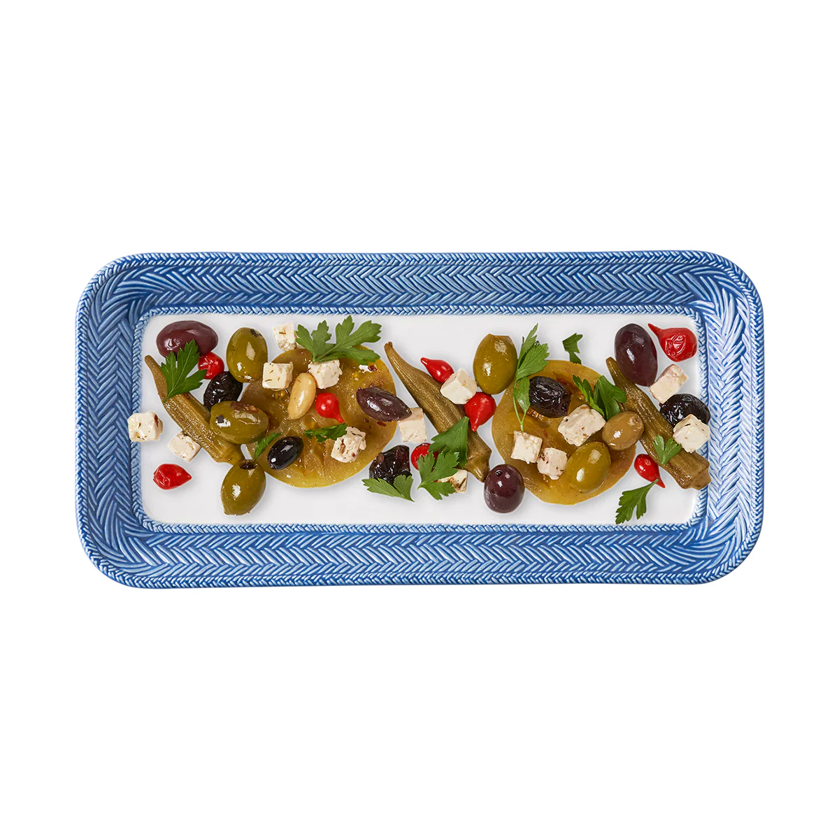 Le Panier 13" Hostess Tray - Delft Blue - Image 2