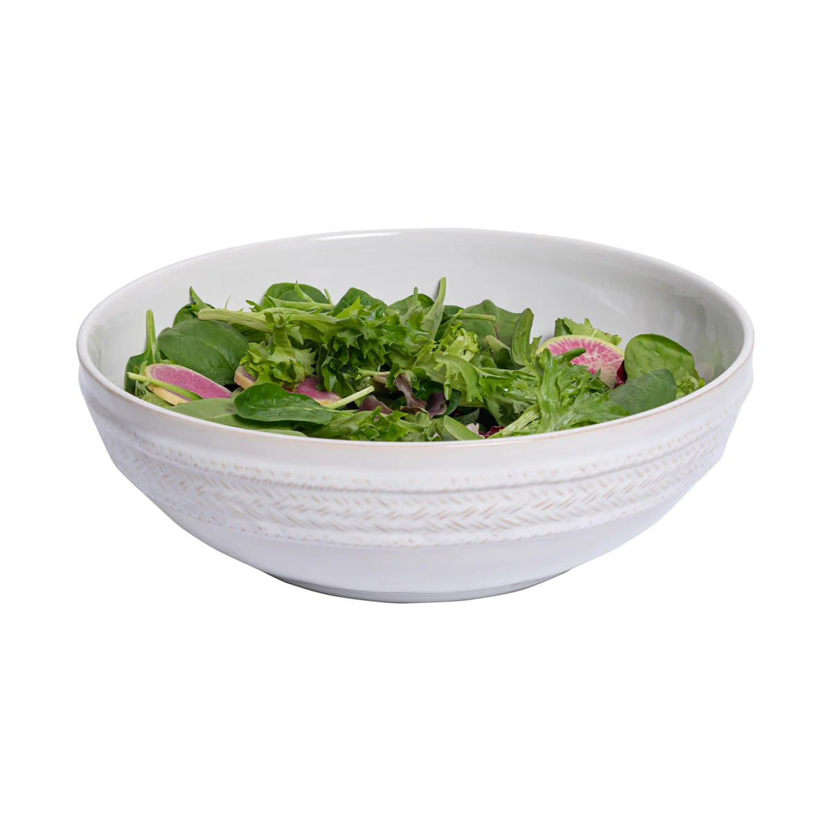 Le Panier 12" Serving Bowl - Whitewash - Image 3