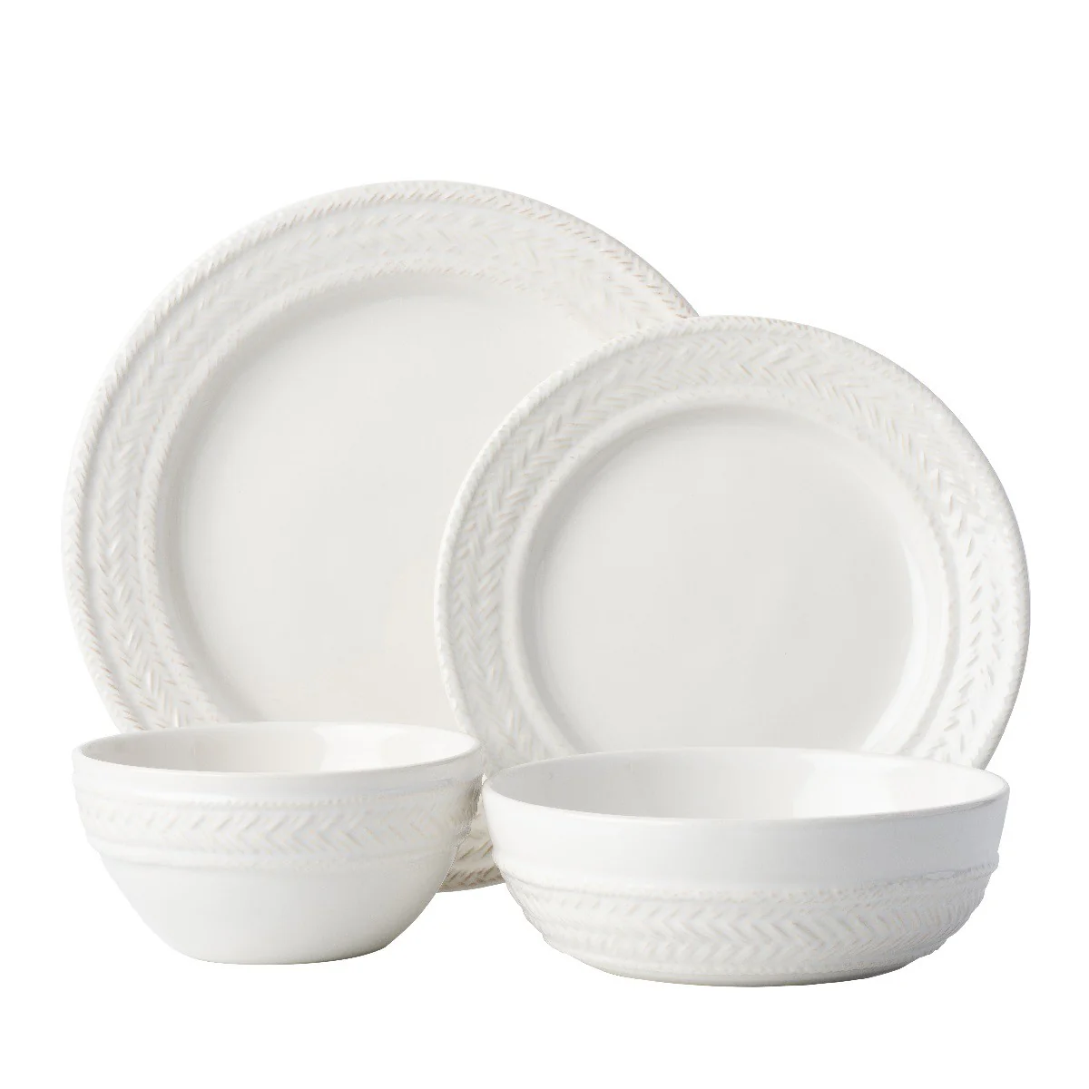 Le Panier 4pc Place Setting - Whitewash