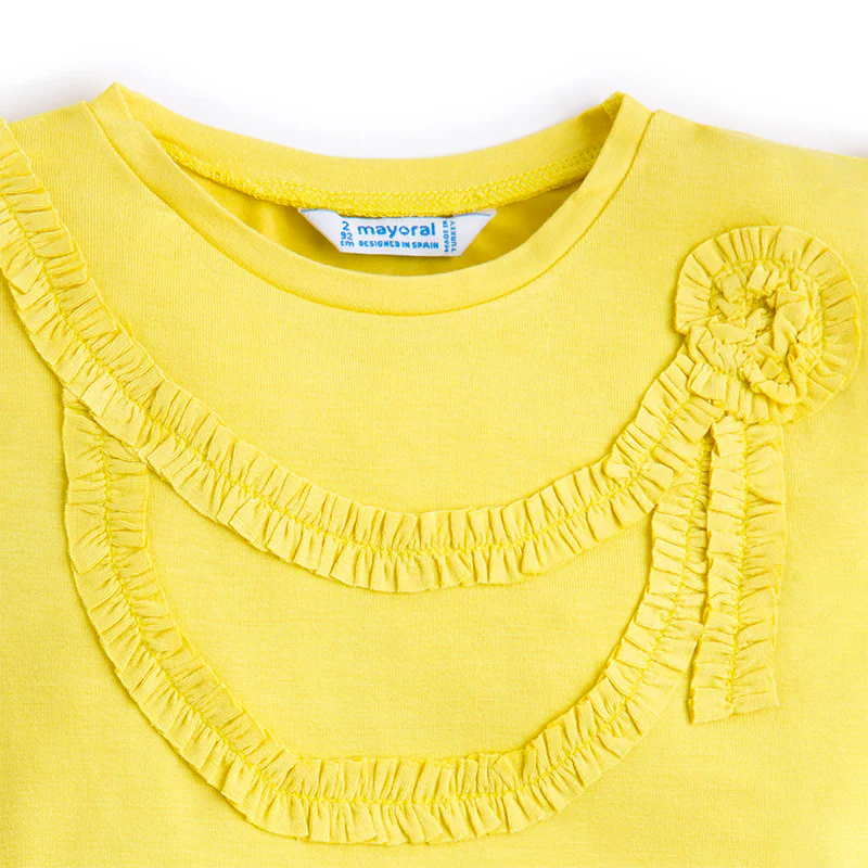 Lemon Ruffle Sleeveless Top - Image 2