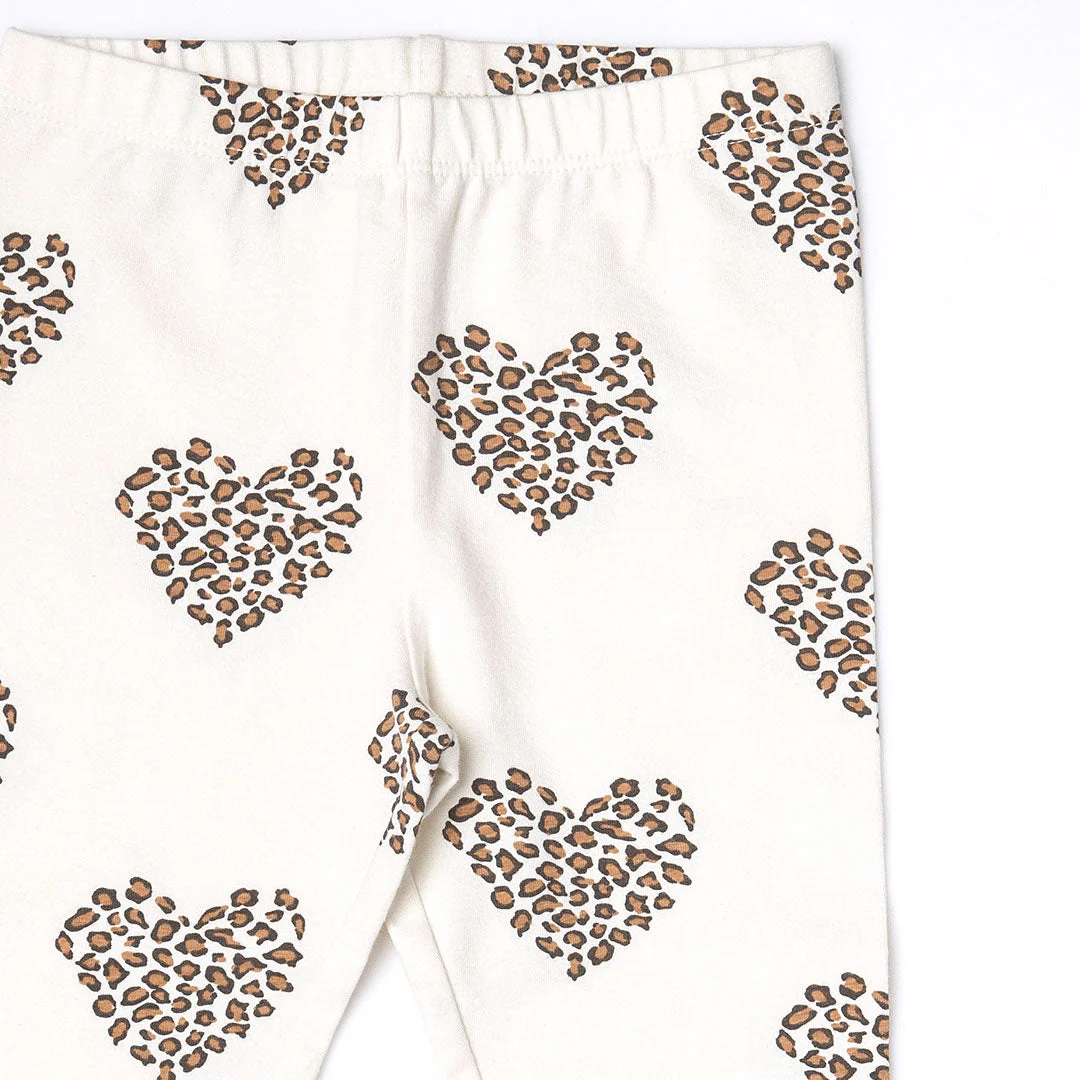 Leopard Heart Girls Organic Legging - Image 6