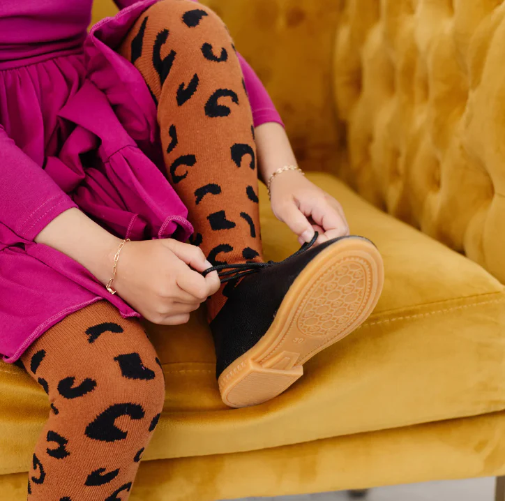 Leopard Knit Tights - Image 2