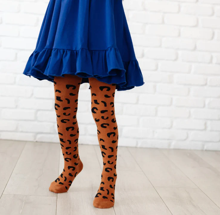 Leopard Knit Tights - Image 3
