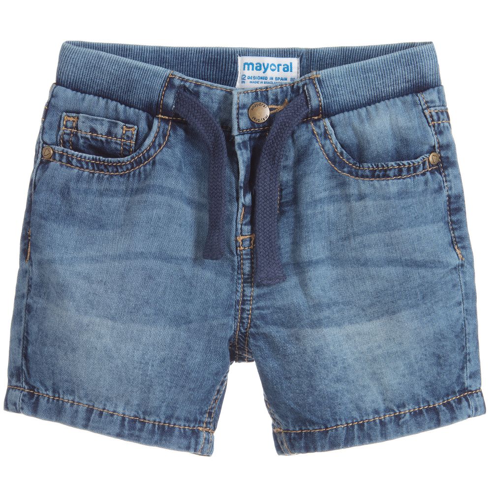 Light Blue Denim Shorts - Image 4