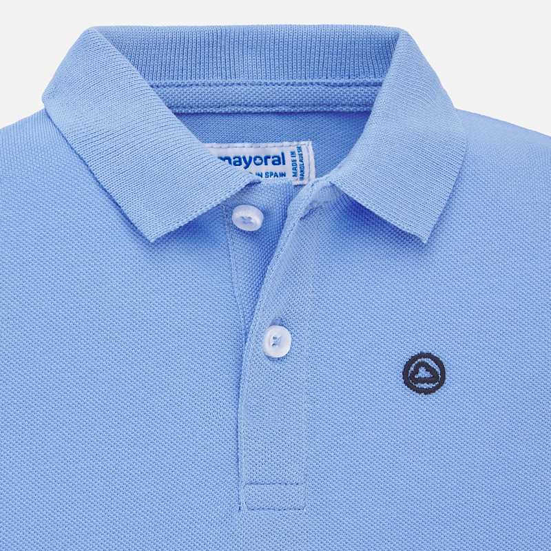 Light Blue Short Sleeve Polo - Image 3