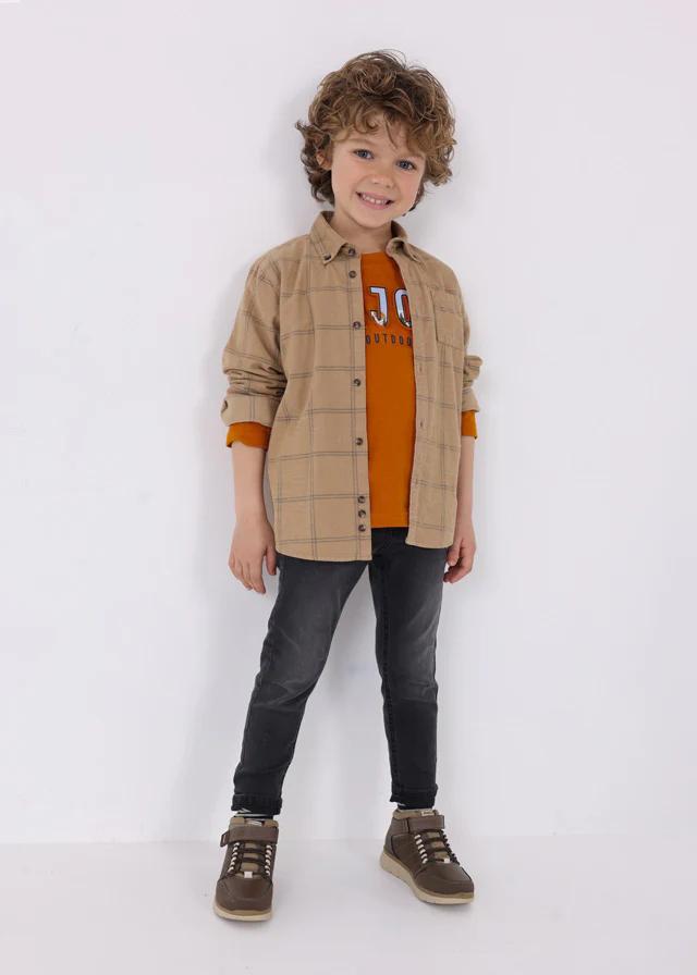Light Brown Corduroy Overshirt - Image 5