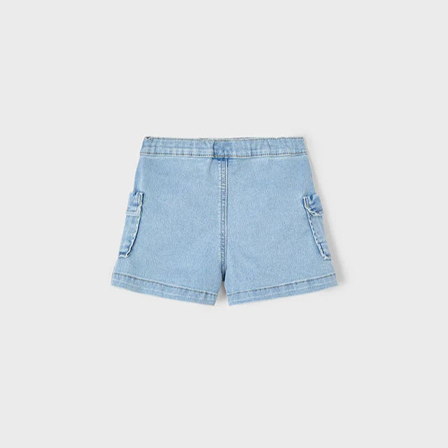 Light Denim Cargo Shorts - Image 3