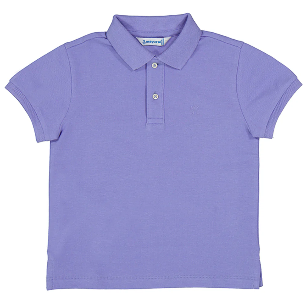 Lilac Basic Short Sleeve Polo