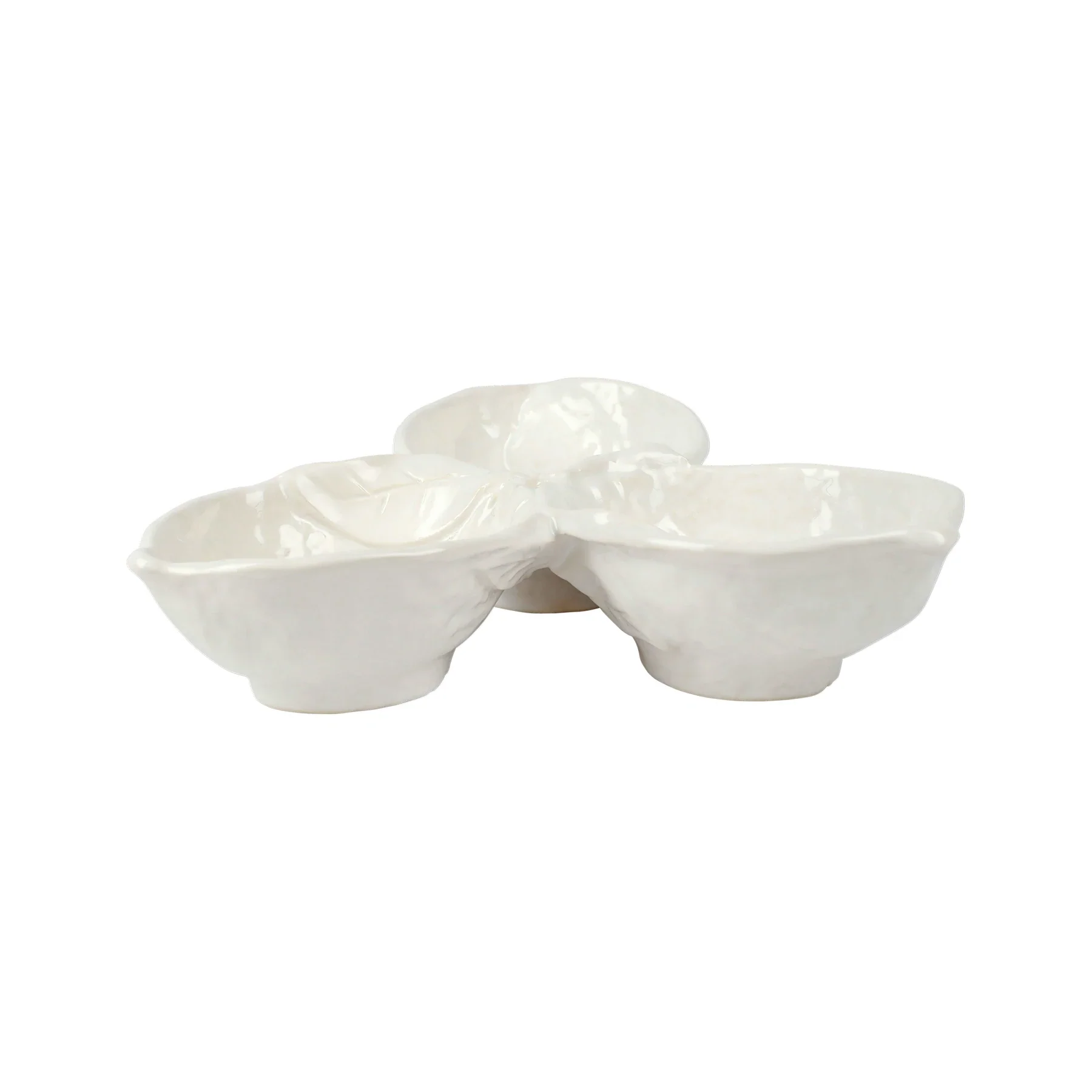 Limoni White Figural Lemon Three-Part Server - Image 2