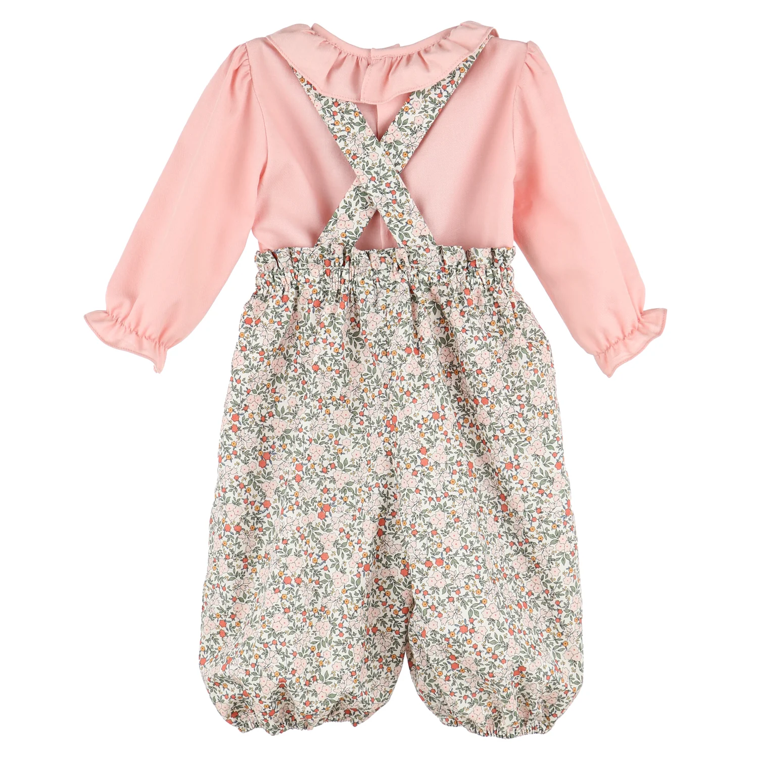 Maple Market Pink Floral Long Sleeve Overall - Image 2