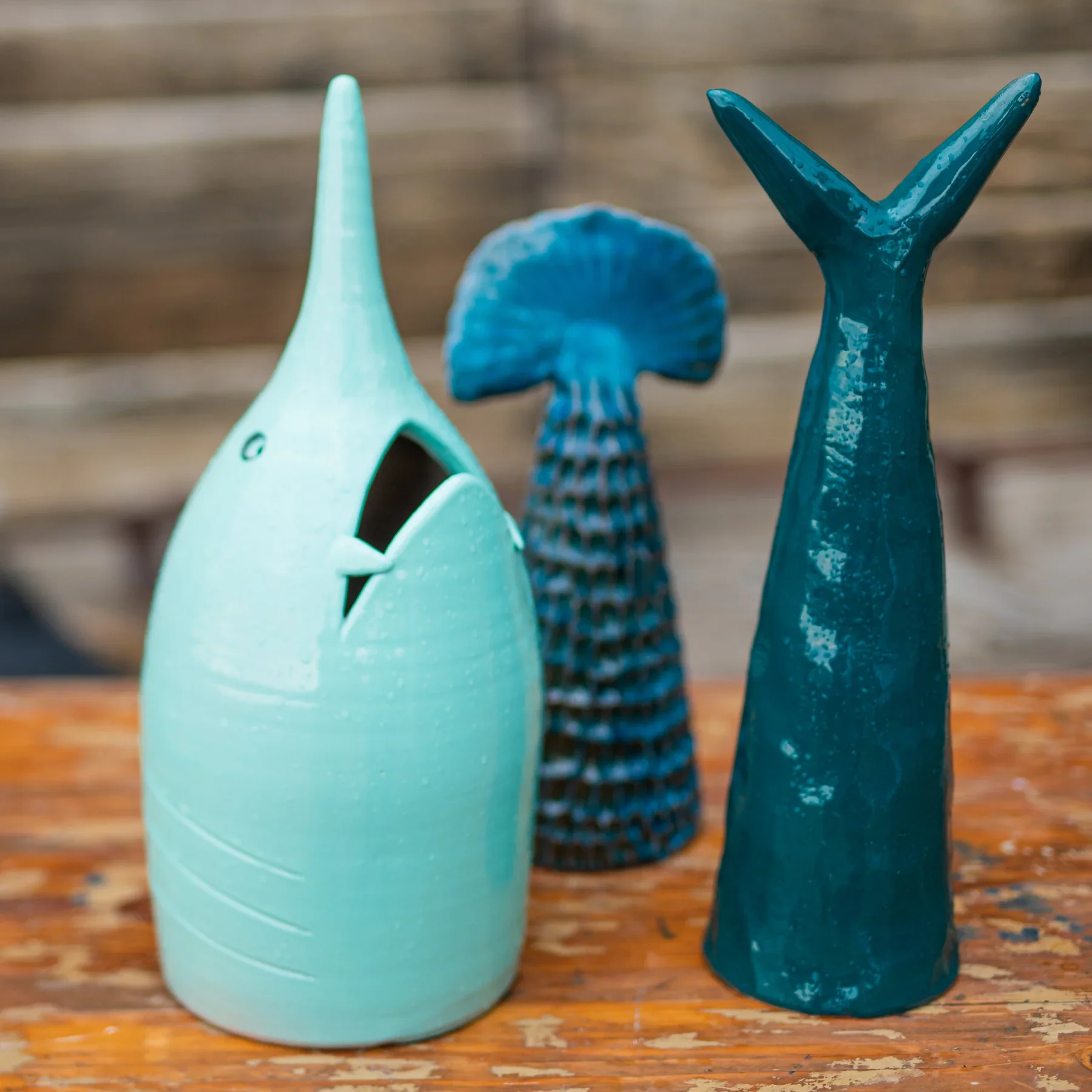 Maremma Blue Figural Fish Tail - Image 2