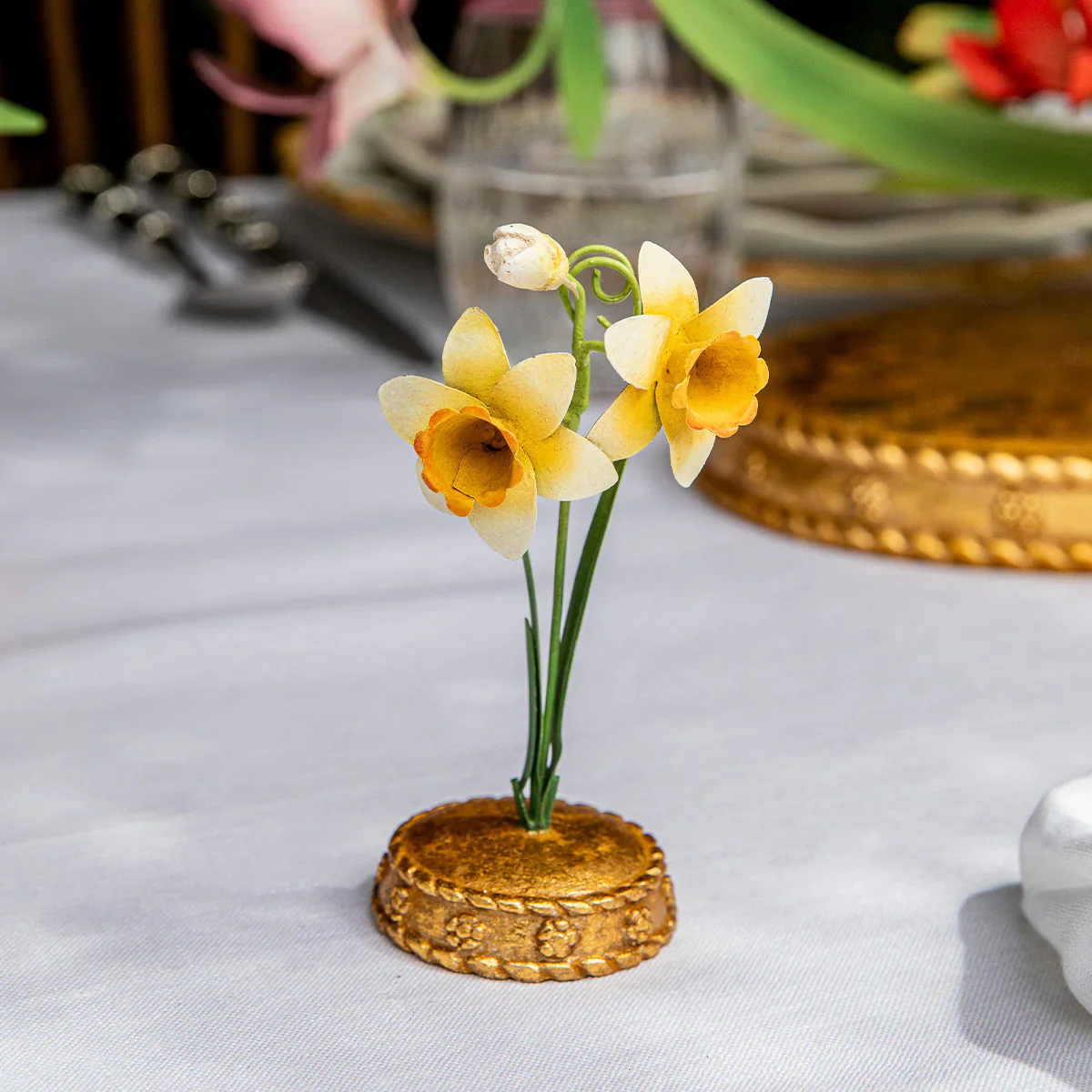 Meadow Walk Daffodil Place Card Holder - Yellow - Image 4