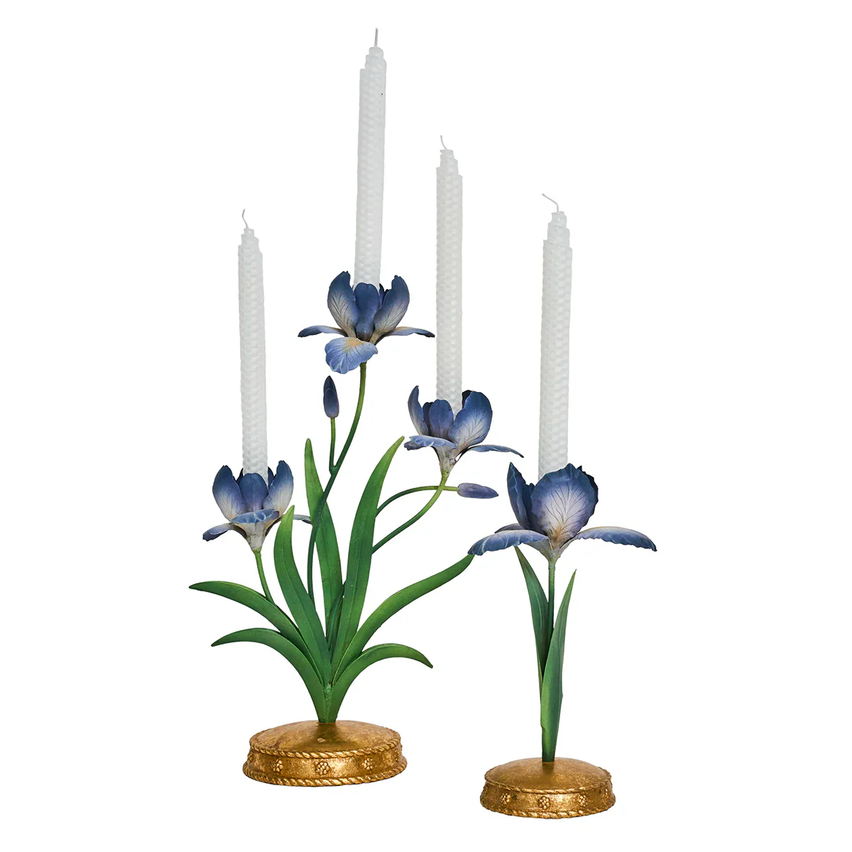 Meadow Walk Iris 14" Centerpiece Candelabra - Chambray - Image 3