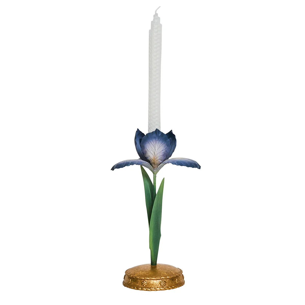 Meadow Walk Iris 9" Candlestick - Chambray - Image 2