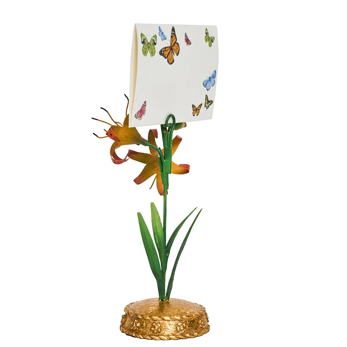 Meadow Walk Tiger Lily Place Card Holder - Orange - Image 3