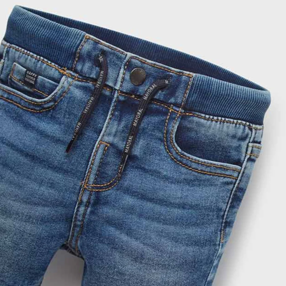 Medium Wash Denim Shorts - Image 3
