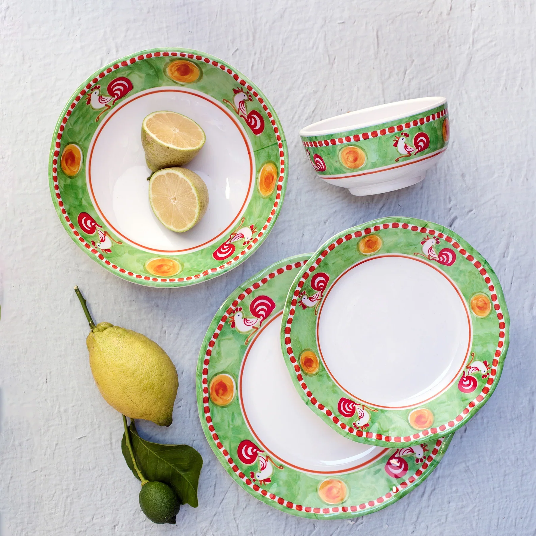 Melamine Campagna Gallina Salad Plate - Image 6
