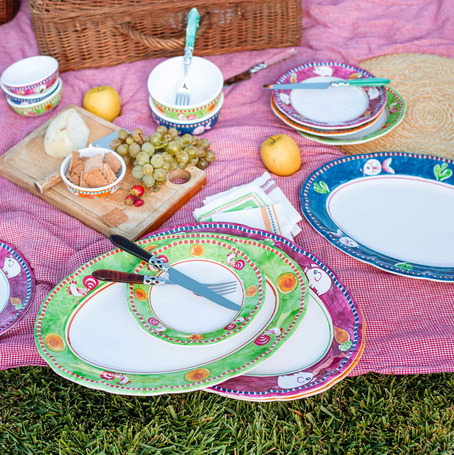 Melamine Campagna Porco Oval Platter - Image 2