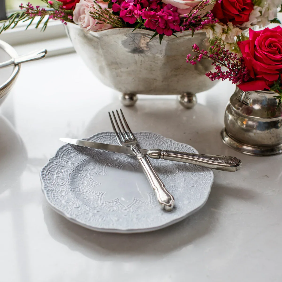 Merletto White Salad/Dessert Plate - Image 2