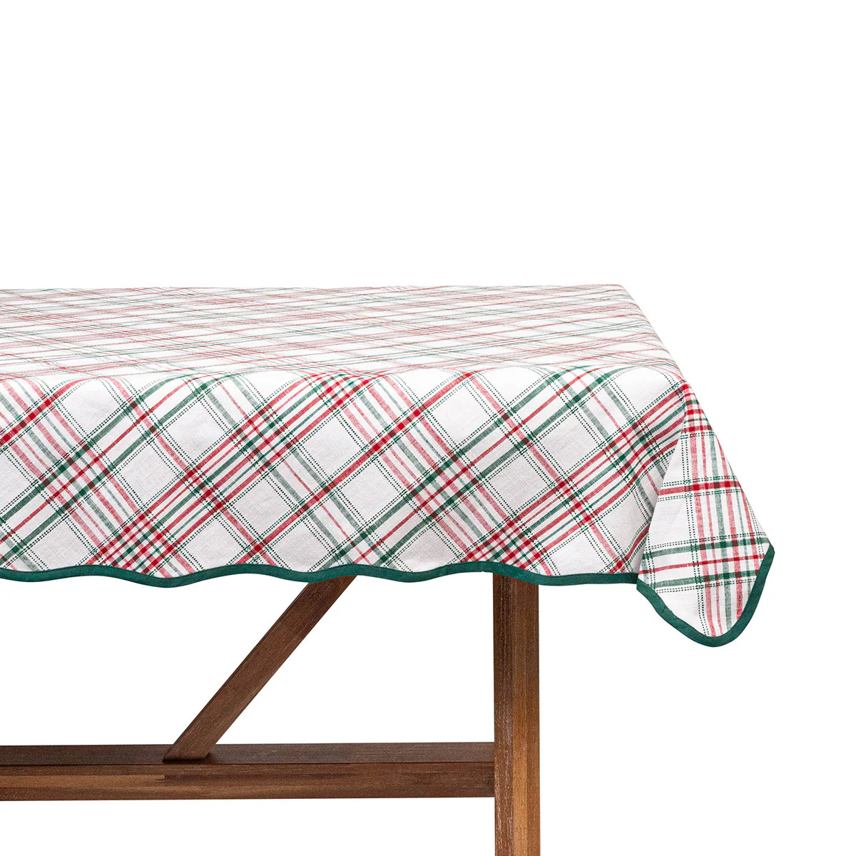Merry Tartan 52" Square Tablecloth - Image 2