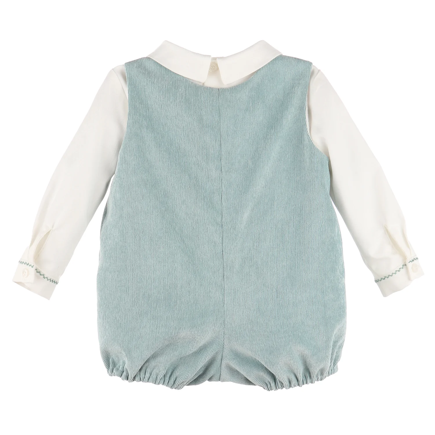 Mint Corduroy Romper - Image 2