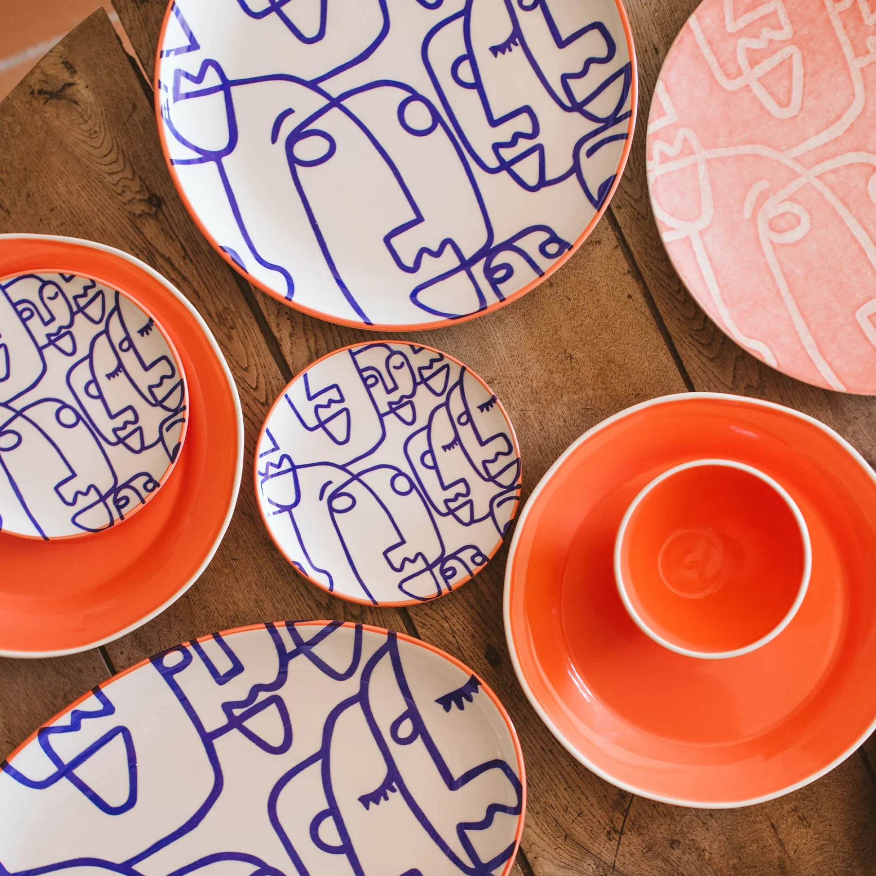 Moda Faces Cocktail Plate - Image 2