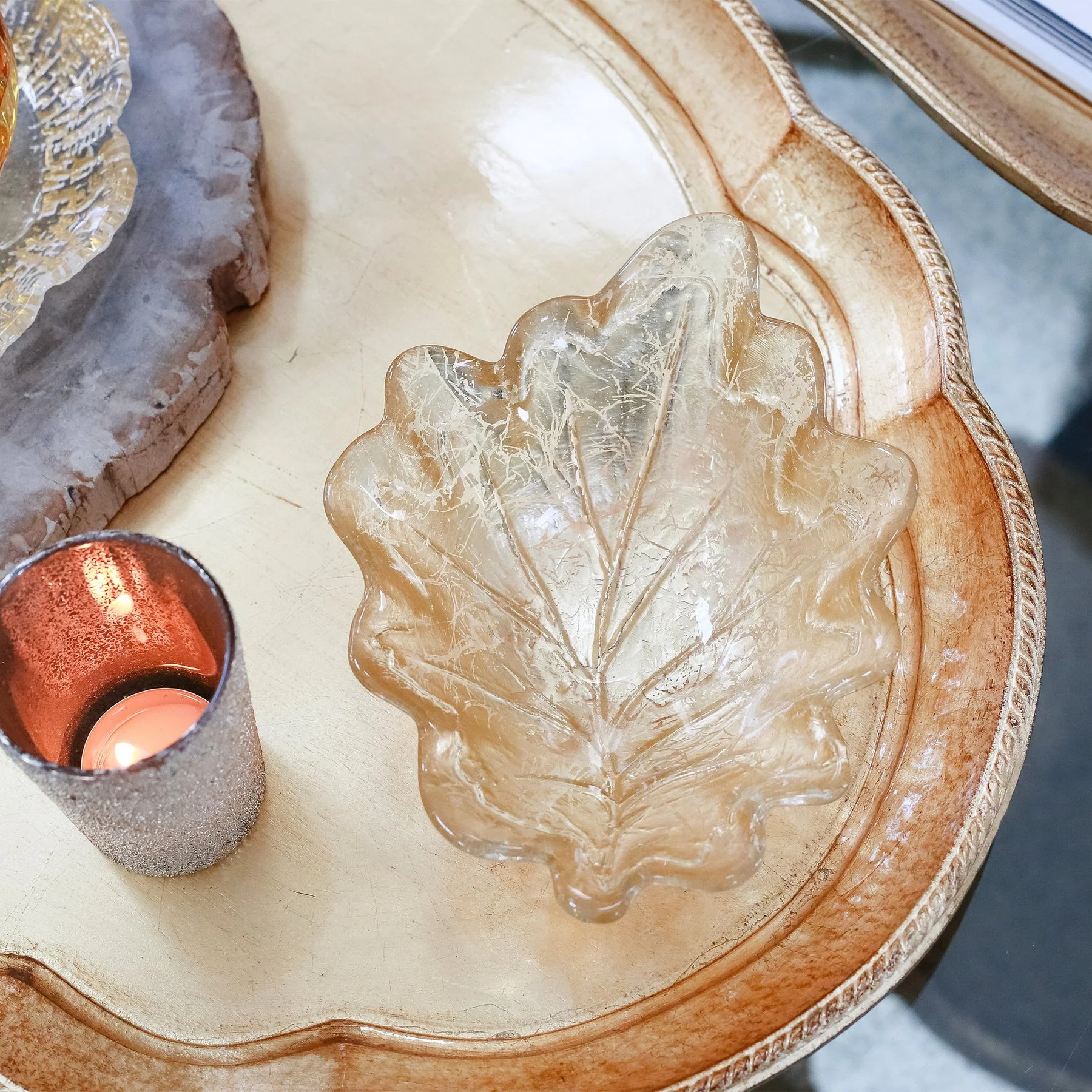 Moon Glass Leaf Medium Bowl - Image 3