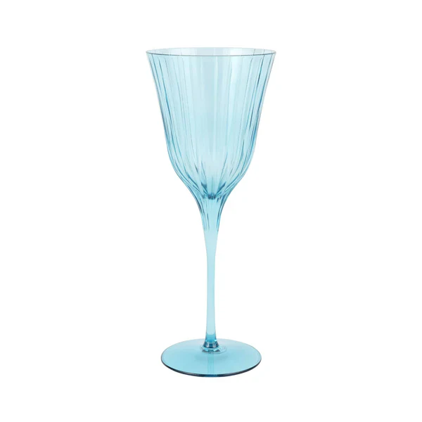Natalia Teal Water Glass