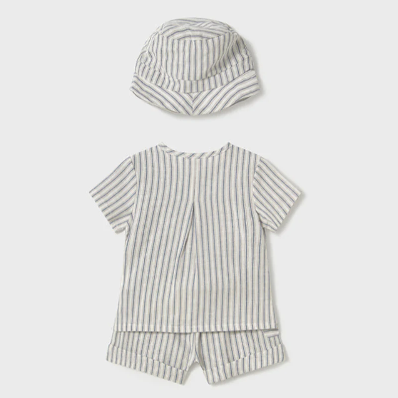 Natural Stripe Linen 3-Piece Set - Image 2