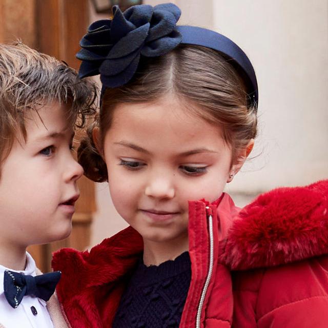 Navy Flower Headband - Image 4