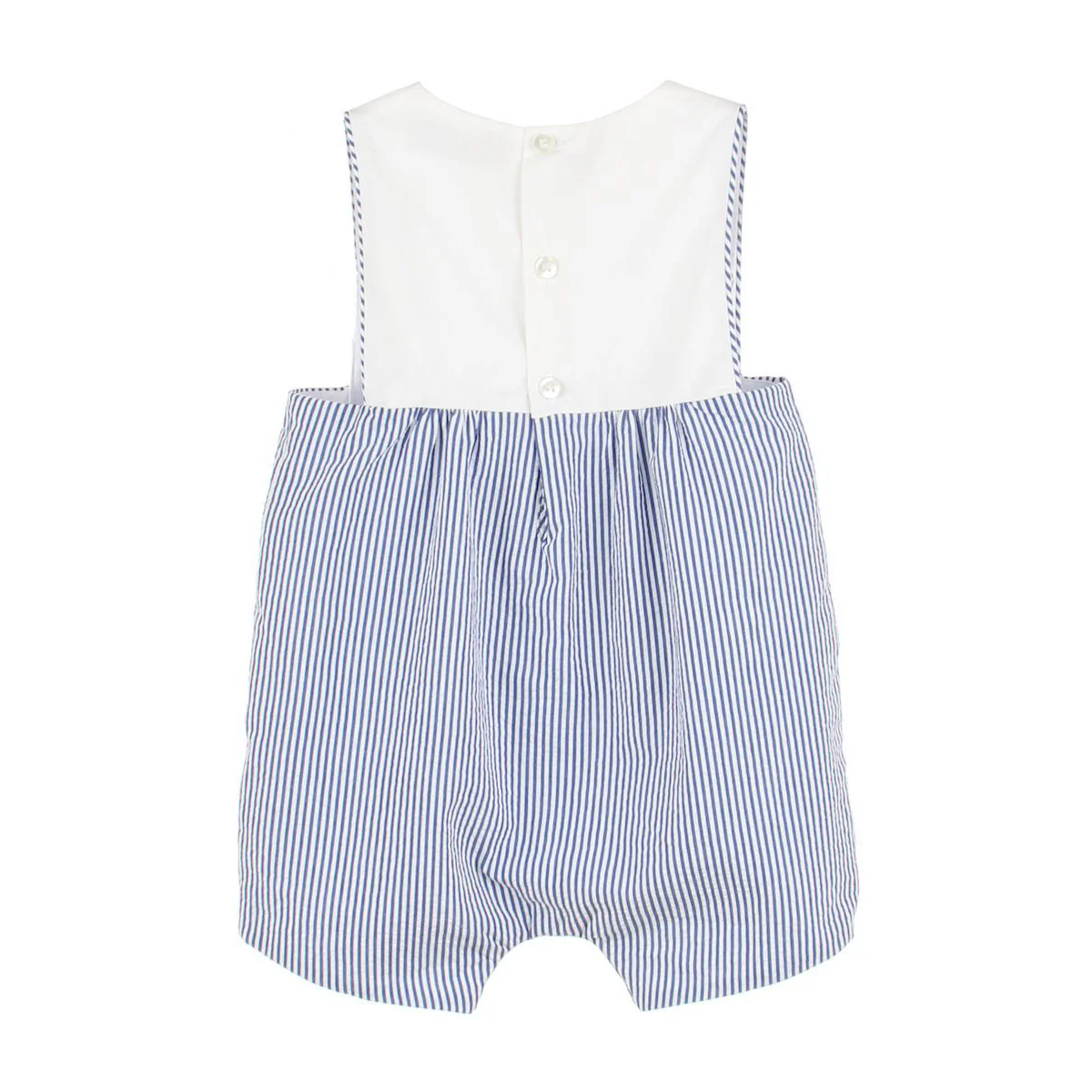Navy Seersucker Overall - Image 2