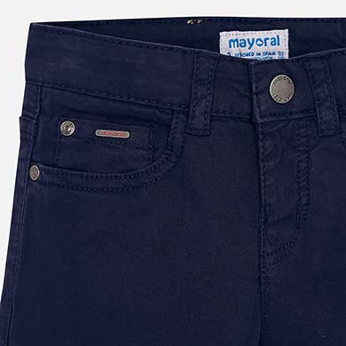Navy Twill Shorts - Image 3